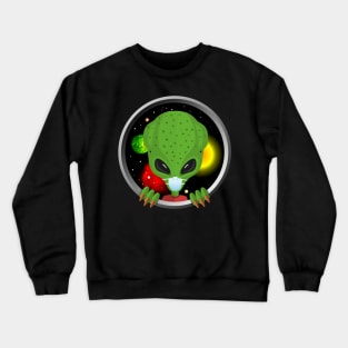 alien mask Crewneck Sweatshirt